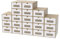 YRHome Schubladenbox mit Sichtfenster & Schublade Schuhbox Schuhschachtel Pappkarton aus Kraftpapier Schuhorganizer Mobile Spielzeug-Box Stapelbar Aufbewahrung für Zubehör & Accessoires - 20er