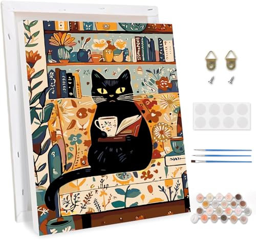 TOSTOG Peinture par Numéros pour Adulte avec Cadre DIY Peinture Acrylique pour Adultes Débutants Kit de Peinture à l'huile sur Toile pour Décoration Murale Maison 30x40cm
