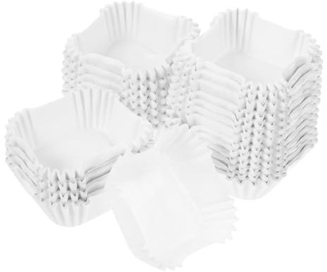 Gatuida 1000pezzi Pirottini Carta Quadrata Per Muffin E Cupcake Fodere Per Dolci Monouso Per Compleanni E Eventi Facili Da Usare E Smaltire