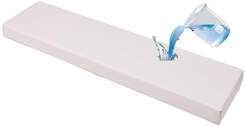 ZZDZW Bankauflage wasserdichte,Sitzkissen Outdoor & Indoor Bankpolster Bank Bankkissen Sitzauflage Sitzbank Auflage Fur Banke Kissen Kissenauflage for Küchenbank Gardenbank(Beige,120x40 cm)