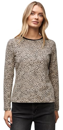 Street One Jersey-Shirt im Leo-Look Sanded beige 46