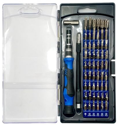 Precisions 58 Piece Screwdriver Kits with Bits for Mobile Devices Laptops and Watches Repair Tools with Case Professional Repair Toolkit