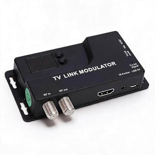 MENDUNER HDMI to RF Modulator, 1080P HDMI to Coaxial Converter, NTSC/PAL VHF UHF TV Modulator for Old TVs, Set Top Box, Game Console, Long Distance Signal Transfer