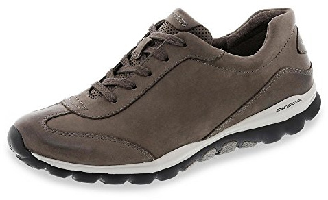 Gabor Damenschuhe 76.965.32 Damen Sneaker, Schnürer, Schnürhalbschuhe, in Übergrößen, mit Optifit- Wechselfußbett Braun (Fango), EU 8