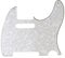 Musiclily 5 Löcher Vintage Tele Pickguard Gitarren Schlagbrett für Fender American/Mexican Telecaster E-Gitarre, 4 lagig Parchment Pearl