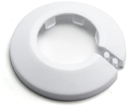 MroMax Passend für 3,2 cm Außendurchmesser, Flansch, Wasserrohrabdeckung, Dekoration, weißer Heizkörper, PP-Kunststoff, 32 mm, Rosettenrohrmanschette für Wandrohrdekoration, 1 Stück