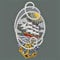 Unbekannt Fensterbild MARITIM Plauener Stickerei Spitze Fensterschmuck Fensterdeko Spitzenbild + Saugnapf (Segelboot 15 x 26 cm)