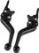 Bediffer Doppelscheiben-Motorbremshebel Motorbremskupplung 1 Paar CNC-Aluminium-Motorlegierungs-Bremshebel Universal(Black), Sitze und Zubeh?r,Pedal,Pedale und Zubeh?r
