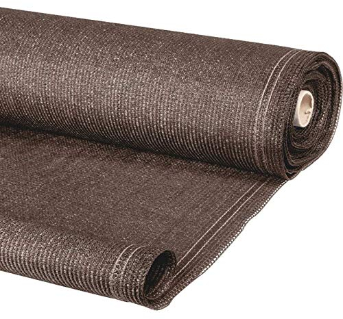 IDMarket - Brise Vue renforcé 1,2 x 10 M Taupe 220 GR/m² Luxe Pro