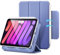 ESR Coque pour iPad Mini 7, 7e/6e Génération (8,3 Pouces, 2024/2021), Fine, Support Bidirectionnel à Trois Volets, Magnétisme Puissant, Protection Durable, Supporte Pencil Pro/USB-C, Violet