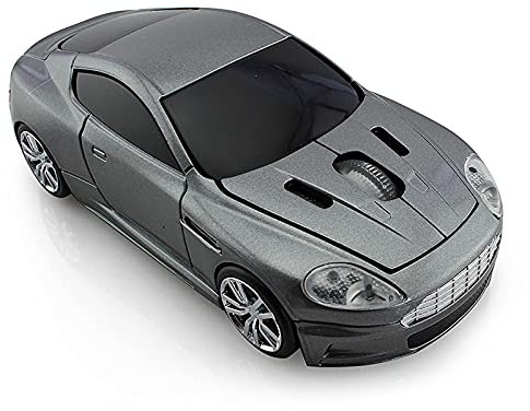 HYYH Wireless Mouse Aston Martin Car Mouse Optical Model Mouse Sports Car Mouse Suitable for Laptop and Desktop Computers (Gray)