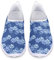 Dolyues Blue Dog/Puppy Paw Footprint Damen Slip On Sneakers, Lässige Leichte Atmungsaktive Athletic Trainer Sneakers