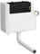 nuie XTY008B Modern Bathroom Dual Flush Concealed WC Cistern with Bottom Outlet and Chrome Push Button, 340mm, Chrome