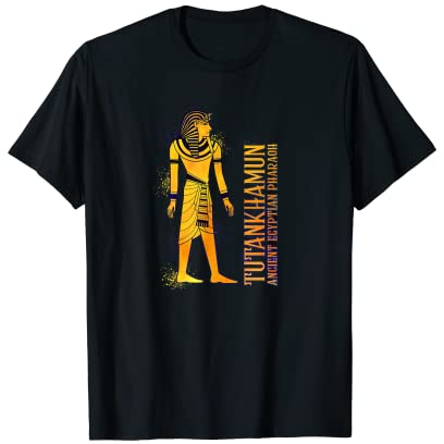 Farbige Zeichnung des Tutanchamun T-Shirt
