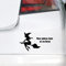 Auto Aufkleber Hexe Witch Frau Hexerei Mein Aanderes Auto ist ein Besen Autoaufkleber Sticker Aufkleber 2 Stücke