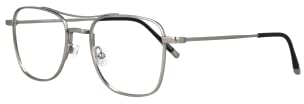 EPOS Leviatano Brille für Damen und Herren | Vintage Brille mit Acetat-Rahmen | Rahmen für Damen und Herren, silber / schwarz, Einheitsgröße