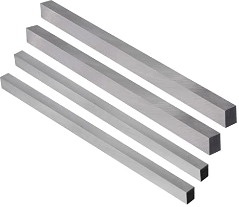 QUARKZMAN 4Stk. Drehwerkzeug Set 10mmx10mmx200mm 12mmx12mmx200mm, Quadratisch HSS (Schnellarbeitsstahl) Drehmaschine Drehwerkzeuge Fliegenfräser Fräser