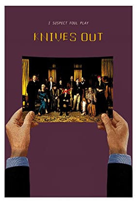 Knives Out Poster Klassische Filme Leinwand Poster Schlafzimmer Dekor Sport Landschaft Büro Zimmer Dekor Geschenk Rahmen: 30 x 45 cm