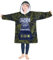 CityComfort Felpa Coperta Bambino - Felpe Oversize con Cappuccio in Morbido Pile Taglia Unica - Regalo per Gamer (Navy/Giallo)
