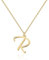 Halskette mit Initial in 18 Karat Gold R - Personalisierter Buchstaben-Schmuck für Frauen, handgefertigter Edelstahlanhänger, Geschenk für Geburtstag, Weihnachten, Abschluss, Valentinstag, Muttertag