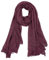 Van Der Rich ® - Schal mit fein gekreppter Oberfläche für Damen und Herren (40-Bordeaux, One Size)