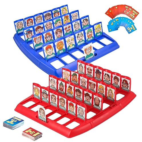 Guess Who, Board Game Guess Who Original, Guess Who Game for Kids Age 4-6, 288 Piece Guess Who Card Game Include Character Sheets, Animals, Fruits, Gifts for 4+ Year Old Girls Boys