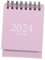 STOBOK 2024 Schulplaner Querformat Kalender Für Den Schreibtisch Kalenderplaner Für Die Arbeitsplatte Mini-stehkalender Dekorativer Tischkalender Kleiner Kalender Büro Tasche Papier