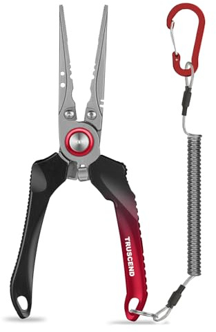 TRUSCEND Arretierbare Angelzangen Set, Multifunktionelles Angelzubehör