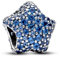 PANDORA Moments Auffälliges Pavé-Stern Charm aus Sterling Silber mit künstlichen Kristallen, Kompatibel Moments Armbändern, 793026C01