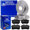 ATE Bremsscheiben + CERAMIC Beläge hinten für Golf 5 6 PLUS Caddy 3 SCIROCCO