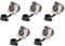 Rordigo 3 Pole Holder 3 Pole Waterproof Male and Female Microphone Audio Plug Xlr Balanced Threaded XLR Holder, Easy Install A