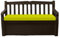 A ATH COLLECTION Waterproof Garden Bench Cushion Seat Pad Only fit for Iceni Outdoor Garden And Eden Storage Box 128x50x5cm Lightweight Durable Cushions (Lime Green)