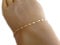 Bracelet chaine fine en Or 18 carats, Bracelet minimaliste Chaine maille soleil, Bracelet fin Empilable, Cadeau femme fille
