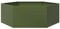 vidaXL Fioriera da Giardino Verde Oliva Esagono 138x120x45 cm Acciaio