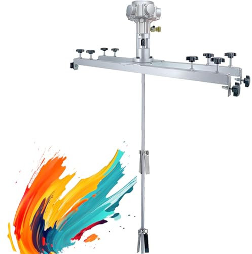 LYFDPN IBC Air Agitator, Pneumatic Tank Mixer Machine, Paint Stirring Machine, Folding Propeller, with Support Hanger, for Ink Dissolver Agitator (H003)