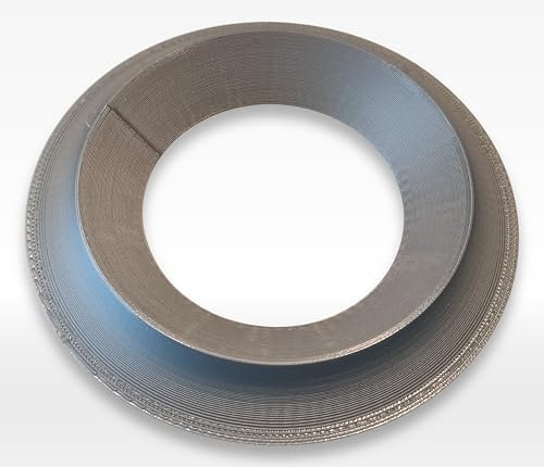 Rauchmelder Blende für X-Sense XS01-M – Dekorativer Ringsockel zur Abdeckung des Rauchmelder-Sockels, Einfache Montage mit Original-Grundplatte (Silber)