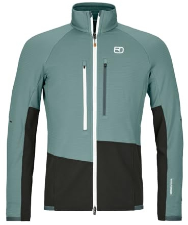 ORTOVOX Fleece Rib Jacke, Herren, Arctic Grey, XXL