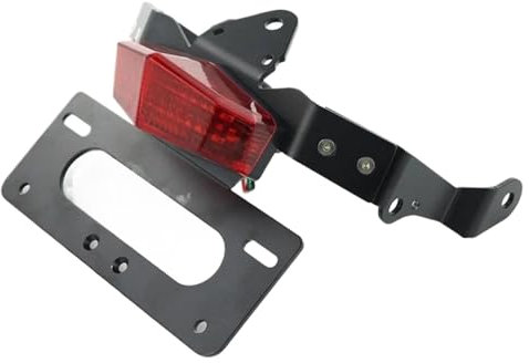 PPWIALL Motorrad Kennzeichenhalter Für Kawasaki Für Vulcan S ABS 2015-2024 Für Vulcan Cafe 2018-2024 Hinten Schwanz Ordentlich Fender Eliminator Kennzeichen Halter Halterung Rücklicht-Halterung(1)