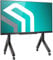 ONKRON TV Ständer rollbar für 70-110 Zoll Fernseher, max Last bis 125 kg, TV Standfuss höhenverstellbar, Fernseh Rollwagen max VESA 1000x800, Fernsehständer mit Rollen und Ablage Schwarz TS2081-B