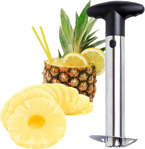 Heavy Duty Stainless Pineapple Corer Kitchen Tool Fruit Slicer Cutter Peeler UK