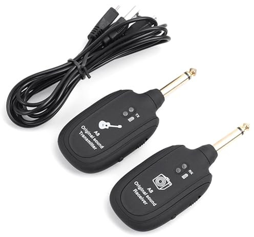 Knoruley 1 de Guitare Électrique Sans Émetteur Récepteur Ligne Audio Chalumeau Électrique ABS + Cuivre + Composants Électroniques