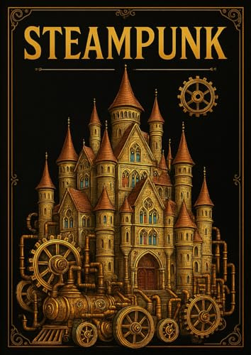 Steampunk Universum - Kreatives Ausmalbuch für Erwachsene: 50 detailreiche Ausmalmotive voller Zahnräder, Uhren & viktorianischer Fantasie – zur Entspannung und Kreativität