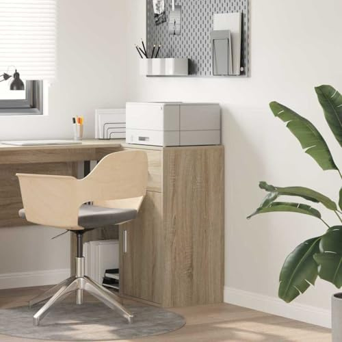 MOBCANT Sideboard with Drawers, Modern Wood Oak Finish, for Living Room and Dining Room,38 x 34 x 75 cm