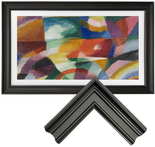 Samsung The Frame TV Bezel/Mounts Modern black,Compatible ONLY with Samsung The Frame TV 65/PRO(Fits 2021-2026 models, model codes:65LS03A/B/C/D/FA/FW/HE/HW) (Linear Noir, 65-LS03)
