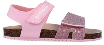 Garvalín Bio Sandalen mit Leopard, Rosa, für Kinder, Rosa B032, 31 EU