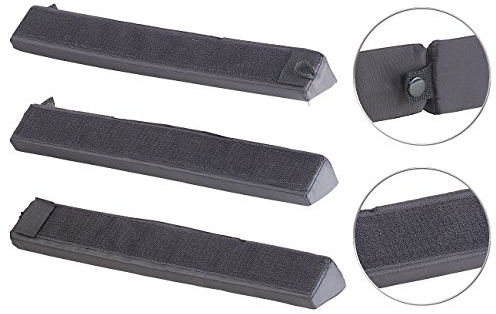 PEARL Kofferraum Befestigung: Kofferraum-Gepäckfixierung aus Schaumstoff/Nylon, mit Klett, 3-teilig (Klett Winkel, Fixierung, Klettbefestigung)