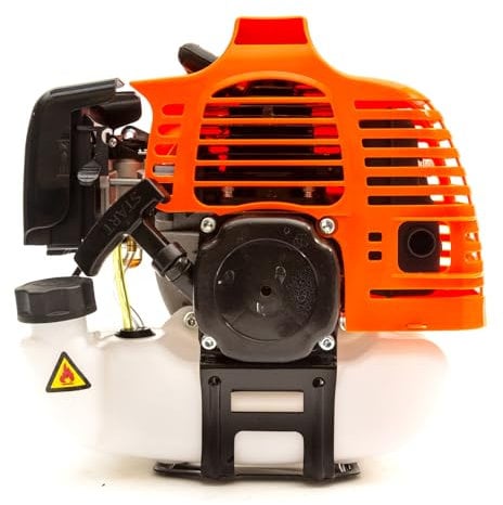 2 Stroke Petrol 52cc Engine 2.5HP Pull Start Garden Grass Trimmer 2T Strimmer Orange