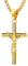 FaithHeart Halskette mit Kreuzanhänger,Herren Jungen goldene Kruzifix Kette Geschenke für Weihnachten