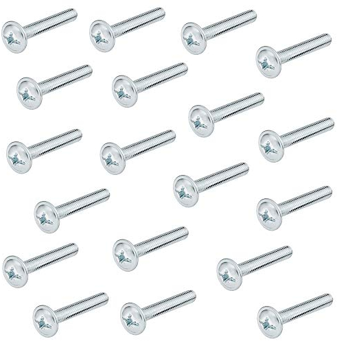 Gedotec Gewindeschrauben M4 Griffschrauben für Schubladengriffe & Knöpfe - H10644 | Gewinde M4 x 25 mm | Möbelgriff-Schrauben für Küche & Schranktüren | Stahl verzinkt | 25 Stück - Möbelschrauben