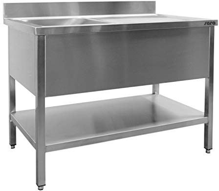 Saro Spültisch mit 1 Becken, links - 700 mm Tiefe, 1000mm